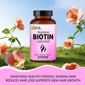 ผลิตภัณฑ์เสริมอาหาร NFA biotin luscious พร้อมผลิตภัณฑ์เสริมอาหารส่วนตัวแข็งแรงสุขภาพเล็บผมลูกอมเหนียว - Product Image 3