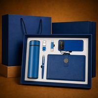 Set Hadiah Perusahaan Peringkat Teratas Gadget Baru: Flask Praktis, Notebook, USB, Pulpen, Gantungan Kunci, Power Bank untuk Kantor Bisnis