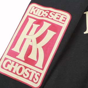 Lucky Me <strong>I</strong> <strong>See</strong> <strong>Ghosts</strong> Print 100% Cotton Oversized Pullover <strong>Hoodie</strong> Black Washed Kanye West Style Letter Heart Graphic Unisex - Product Image 6