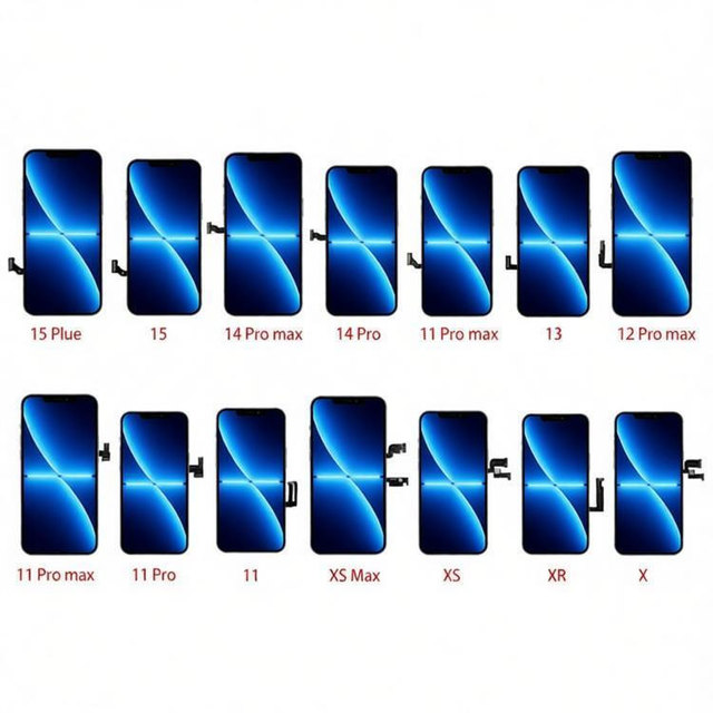Wholesale Mobile Phone LCD Touch Screen Replacement for iPhone X for iPhone XS XR 11 12 13 14 15 16 Pro Max Mini Display Parts