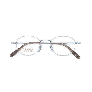 Monture de lunettes ovale en titane IP 6047, taille moyenne, unisexe, avec verres en résine, origine Danyang - Product Image 1