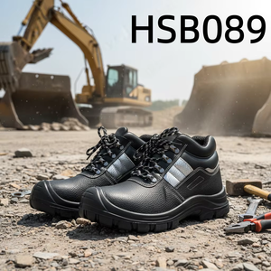 Bottes <span class=keywords><strong>de</strong></span> sécurité YWX, avec bande réfléchissante, pour le personnel d'entrepôt, travaux <span class=keywords><strong>de</strong></span> <span class=keywords><strong>maçonnerie</strong></span>, prix bas, anti-chocs et anti-perforation, bottes <span class=keywords><strong>de</strong></span> travail noires HSB089 - Product Image 1