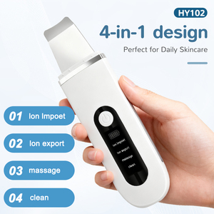 منظف جديد للوجه أيوني بالموجات فوق الصوتية ، منظف تقشير منزلي للبشرة ومزيل للرؤوس السوداء لتنظيف عميق - Product Image 4