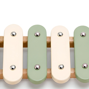 Xilofono in Legno Giocattolo Educativo Strumento a Percussione con Tastiera in Legno di Faggio per l'Apprendimento Precoce Set da 6 Pezzi - Product Image 3