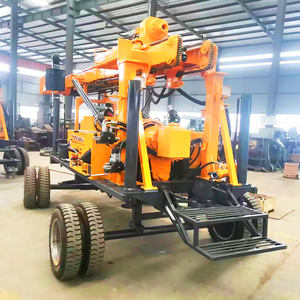 Machine de forage de puits en eau profonde de 280m JDL280 Type de roues plate-forme de forage de noyau avec remorque - Product Image 4