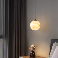 Lampe suspendue en marbre espagnol naturel, style luxueux, lampe de chevet pour hôtel, bar, comptoir, décoration de chambre, lustres, lampes suspendues