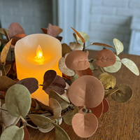 SSFLOWERS Boerderij Klassieke Thanksgiving Garland Decoratie Herfst Kunstmatige Eucalyptus Bladeren Plastic Hoge Kwaliteit Decoratie