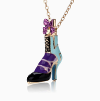 Accessoires de danse à la mode pour femmes, collier en métal en forme de chaussure à talons hauts pour filles, femmes, femmes