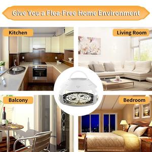 Piège à puces LED rechargeable pour la maison, nouveau design, attrape-puces et insectes volants pour animaux domestiques en intérieur - Product Image 4