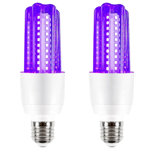 مصباح LED أسود بالأشعة فوق البنفسجية موفر للطاقة 12 واط 15 واط 120 فولت 220 فولت بطول موجي 395-400 نانومتر يتوهج في الظلام مع قواعد E26/E27/E14 - Product Image 3