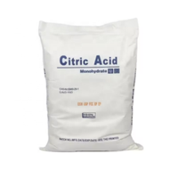 Acide Citrique Monohydraté Anhydre en Poudre CAS 77-92-9 Sac de 25 kg Qualité Alimentaire Prix TTCA ENSIGN Acide Citrique