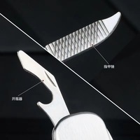 Vente directe du fabricant, porte-clés multifonctionnel avec couteau à 4 points et porte-clés