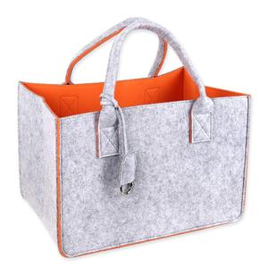 ถุงผ้าสักหลาดอเนกประสงค์แบบพกพาใช้ซ้ำได้สำหรับเก็บของนับไม่ถ้วนกระเป๋าผ้าสักหลาดอเนกประสงค์ออกแบบได้ตามต้องการ - Product Image 4