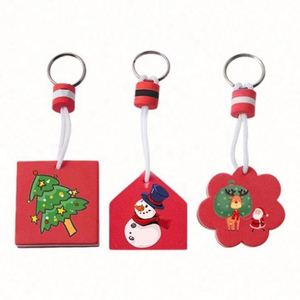 2024 Hot Sales <b>Customized</b> Cheap Festive Event Promotional Gifts EVA Foam Floating Christmas <b>Keychain</b> - Product Image 4