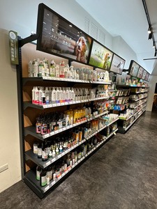 Durable 1810*900*450mm 30/60 Servicio Ligero 4 capas altura ajustable supermercado acero góndola estante de un solo lado ahorro de espacio - Product Image 3