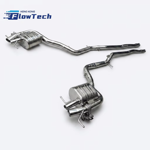 ระบบท่อไอเสียแบบ Catback วาล์วควบคุมประสิทธิภาพสูง FlowTech สำหรับ Mercedes-Benz W223 S400/S450 3.0T ผลิตจากสแตนเลส 304 - Product Image 3