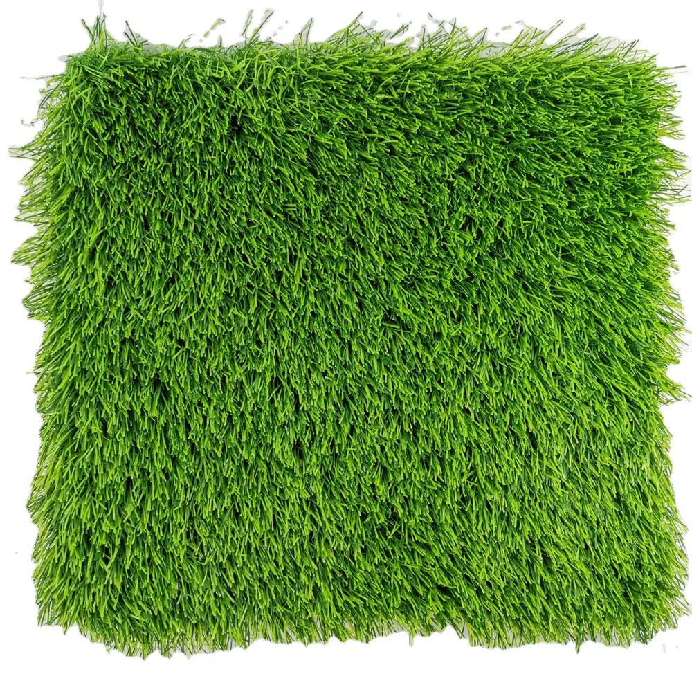 Karpet rumput hijau anti UV, 50mm tahan api, Karpet rumput buatan, keset rumput palsu luar ruangan