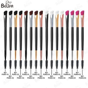 Pinceaux à sourcils à poudre pour les yeux et le <span class=keywords><strong>contour</strong></span> du fond de teint à poils souples personnalisés Pinceau correcteur professionnel à tête carrée Pinceau à sourcils sauvages - Product Image 4