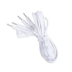 TENS & EMS unit replacement durable lead wire Safety plug 4 pin lead wire on lead wire for TENS unit pad