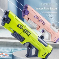Nouveau pistolet à eau Gatling géant en plastique à pression d'air, motif dessin animé, pour enfants, idéal pour les activités de plein air, unisexe, très populaire sur internet