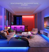 Bande lumineuse LED néon RGB WS2812B, étanche IP65, synchronisation musicale WiFi, contrôle par application, adressable, flexible, 120 LED/m, décoration intérieure