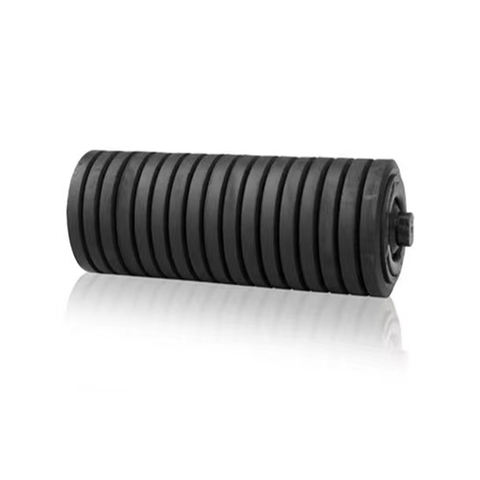 Heavy Duty Impact Conveyor Roller Rubber Coated Nylon Material New Condition for Farm Mining Construction Manufactured China