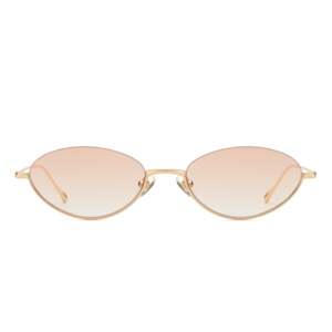 <span class=keywords><strong>Lunettes</strong></span> <span class=keywords><strong>de</strong></span> <span class=keywords><strong>soleil</strong></span> métalliques demi-cerclées ovales vintage 2026 avec verres dégradés en nylon fin électroplaqué pour femmes et hommes - Product Image 2