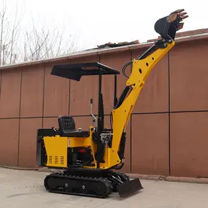 Best Mini Excavator 1 Ton Mini Pelle Sifir Kuyruk Brush Cutter Attachment Small Digger Flail Mower For Home Use