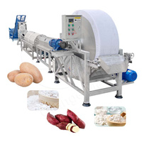 Chaîne de Traitement d'Amidon de Manioc / Machine de Traitement de Farine de Manioc Tapioca / Équipement de Traitement de Farine de Manioc