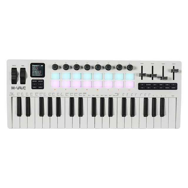 Hot Wholesale MK-37PRO MK-4 Mobile Portable 37 Keys Electro Arranger MIDI Keyboard Synthesizer
