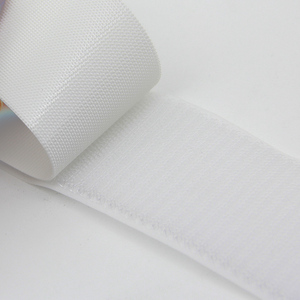 Nastri con gancio cuciti a doppio lato in Nylon a 100% ecologici-accessori di fissaggio rimovibili bianchi con napping abbigliamento di alta qualità - Product Image 2