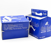 Paquet de 6 porte-bouteilles de bière en carton ondulé pliable personnalisé, blanc uni avec gaufrage, plastification mate, dossier de type boîte