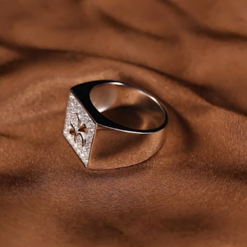 2019 Diseño de Moda de plata 925 Cz 2 gramos anillo de oro a enviar hombres regalos