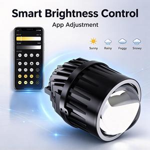 ไฟตัดหมอก LED สำหรับรถยนต์ KUS GW3 Tri-Color ขนาด 3 นิ้ว รุ่นใหม่ล่าสุด 12V Hi/Lo 60W 53W ปรับแต่งผ่านแอพโทรศัพท์ สำหรับซ่อมไฟตัดหมอกรถยนต์ทั่วไป - Product Image 1