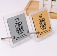 Support de Table Personnalisé en Acrylique pour Code QR, Présentoir de Table pour Mot de Passe WiFi et Carte de Menu