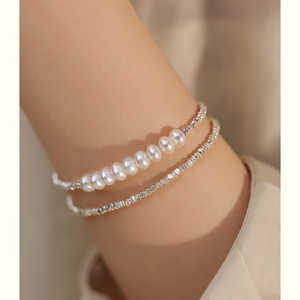 Lady's Cold Sterling <b>Silver</b> Elegant Crystal <b>Bracelet</b> & Bangles WENCHI 30g - Product Image 3