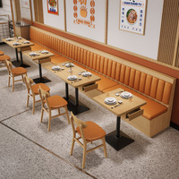 Banquette de restaurant commerciale rembourrée, canapé personnalisable pour café, bistro, bar, fast-food, club
