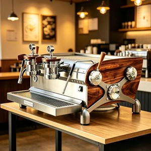 Machine à café expresso italienne professionnelle à double chaudière 2 groupes pour les cafés BY-2 - Product Image 6