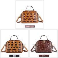 Sac à main en cuir véritable vintage MKW4321, nouveau style, sac à bandoulière décontracté, sac à main pour femmes, sac à main tendance pour femmes
