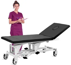 X14 Hydraulic Multifunction Adjustable Stainless Steel Clinic Exam Bed Medical Hospital Manual Examination Table Manufacturers