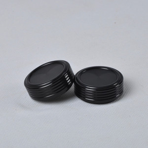Pieds d'amplificateur en aluminium usiné CNC noir 44x17mm avec anneau en silicone - Pieds d'isolation anti-vibration <span class=keywords><strong>HiFi</strong></span> pour amplificateur à tubes - Product Image 3