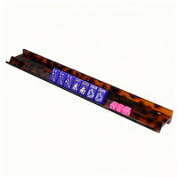 Lot de 4 supports de mahjong tortue de 20 pouces à longueur allongée, avec logo personnalisé et poussoir magnétique, 20 pouces