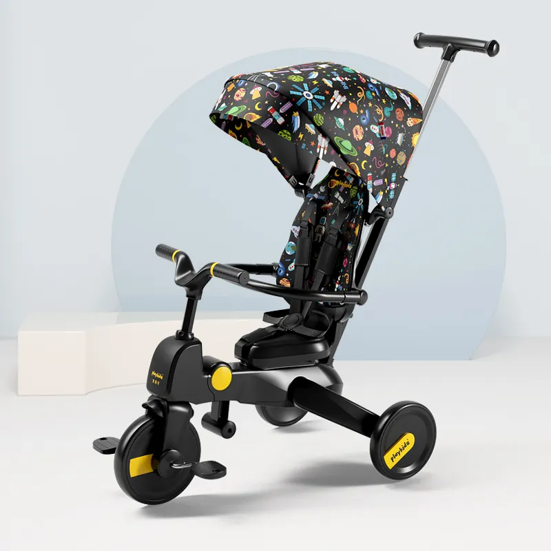 Ag bicicleta multifuncional 1-3-5-6 anos, carro de brinquedo de 2 cores, pedal dobrável, caminhador de bebê triciclo triciclo das crianças