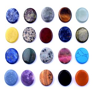 ที่วางโทรศัพท์หินธรรมชาติแบบสองด้าน ขนาด 25 * 30 มม. คริสตัลรูปไข่ ชิ้นส่วนอัญมณี สำหรับตกแต่ง DIY - Product Image 5