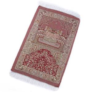 Alfombra de oración tejida de nuevo diseño con bordado de hilo dorado sobre algodón, utilizada para el culto para mayor comodidad y estilo. - Product Image 3