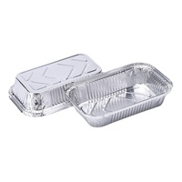 Vente chaude Récipient rectangulaire en aluminium de 1000ml adapté au barbecue, à la cuisson et au stockage des aliments