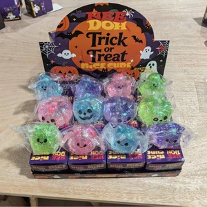 Needoh Trick or Treat Halloween Glitter Ghost Bat Pumpkin Super Solid Squish Giocattolo Antistress Fidget Toy Blind Box per Bambini e Adulti - Product Image 2
