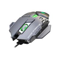 Venta al por mayor USB Luminous Wired Gaming Mouse Internet Bar Computer E-Sports Chicken Eating Macro Programación Maquinaria