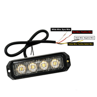 Projecteur stroboscopique LED 12W de pointe, 12-24V CC, IP67, avec 26 modes de clignotement et fonction mémoire pour chariot élévateur