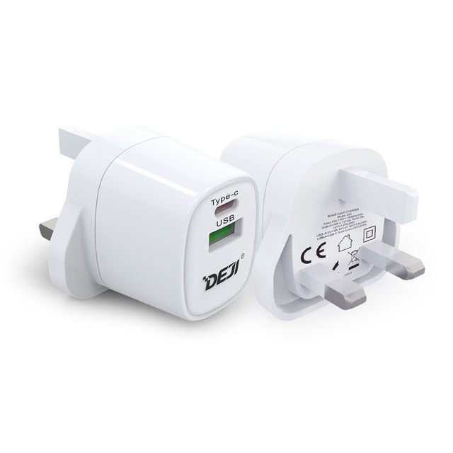 DEJI Super Fast Charging GaN Tech 20W PD3.0 FCP Fast Charger Adapter Phone Wall Charger for iphone